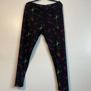 lularoe 🦄 skeleton halloween leggings TC2